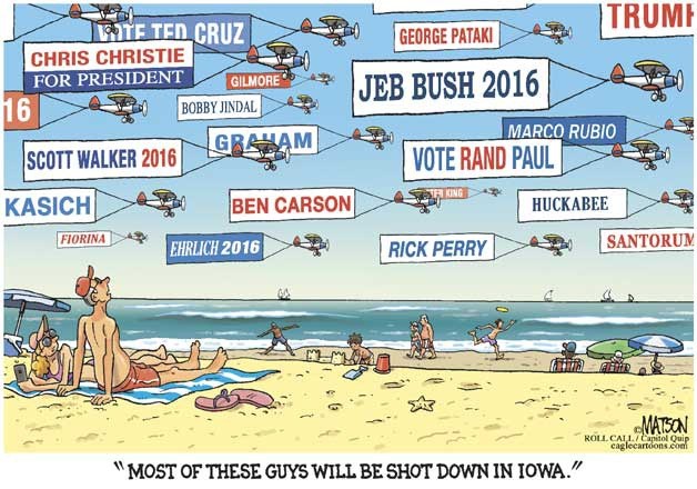 Today's cartoon is by RJ Matson