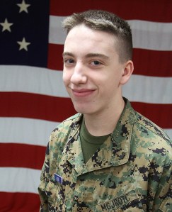 Marine Military Academy sophomore Aiden Berg of Bainbridge Island was named the December 2015 Cadet of the Month for his company Jan. 15.