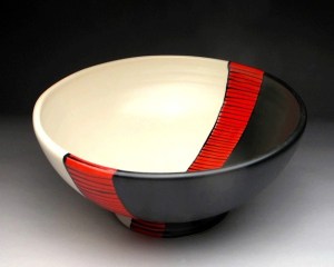 Diana Cronin’s porcelain “Color Band” bowl