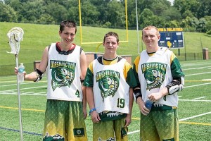 2013 Team Washington and Bainbridge Island boys lacrosse senior captains Reed Dolese