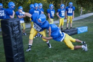 Daily double practices ended earlier last week as the Bainbridge High School football team settled into a regular practice routine in preparation for the start of the 2014-2015 season.
