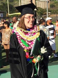 Kelsey Roe has earned a doctorate degree from the University of Hawaii.