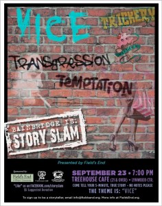 Vice-themed slam at Treehouse Cafe