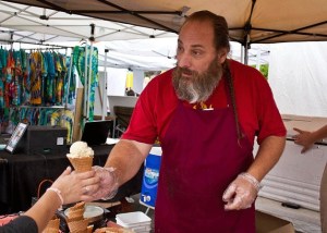 Viking Feast Ice Cream gathered quite a crowd despite the mild chill in the air as they debuted some of their seasonal fall flavors
