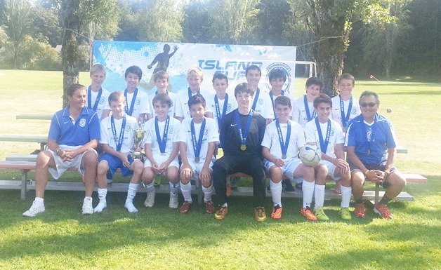 The Blues: (front row) Coach Tim Self