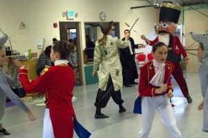 Members of the Olympic Performance Group rehearse for the 'Nutcracker