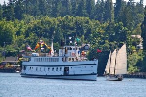 The steamship Virginia V will once again cruise the coast of Bainbridge Island in a fundraising benefit for the Bainbridge Island Historical Museum.