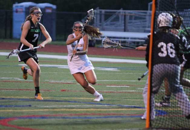 Sonia Olson makes a cut to the goal during second-half action against Issaquah.