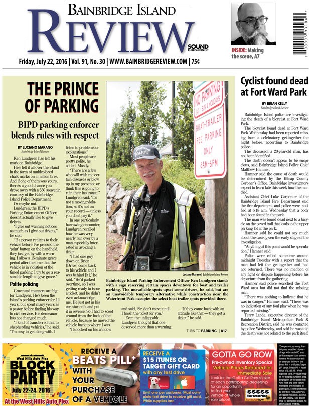 Tomorrow's front page | THE BAINBRIDGE BLAB