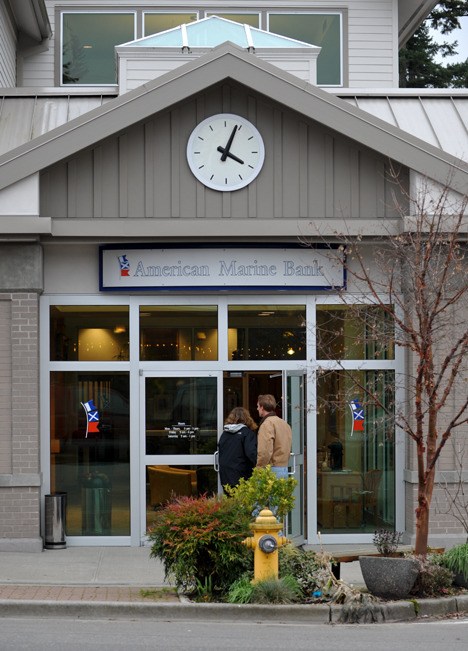 American Marine Bank's main branch and headquarters on Bainbridge Island.