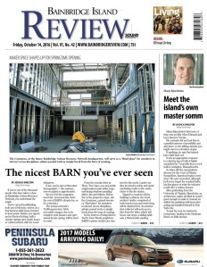 Front page of the Bainbridge Review for Oct. 14