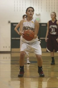 Senior guard Davi Gonzales is out for the season after breaking her leg Friday night during a game against Lakeside. She leads the team with 13.2 points per game.