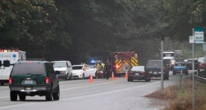 Vehicles involved in a Highway 305 crash Thursday morning have been moved to the shoulder of the road as emergency responders work to clear the scene.