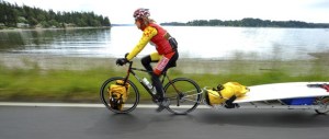 Bainbridge cyclist Steve Rhoades trains for his 1