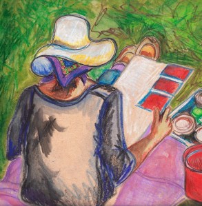 The art of Lynnette Sandbloom is part of the “Dog Days of Summer