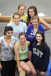 Members of the gymnastics team will be at the 3A state meet at the Tacoma Dome Exhibition Hall: (front row) Adrienne Palay