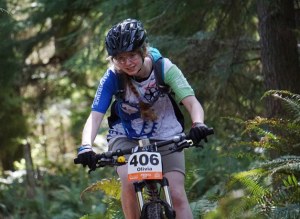 Olivia Cavalluzzi finished fourth in her high school division at the second race of the Gear Grinders’ season.