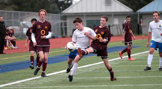 The Bainbridge High varsity boys soccer team continued their so-far perfect season record Thursday