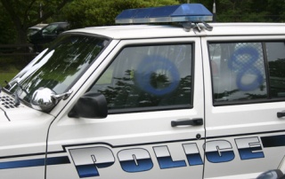 The investigation continues into the June 11 vandalism of eight Bainbridge Police vehicles at the Winslow Way station.