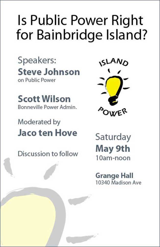 Island Power to host public forum