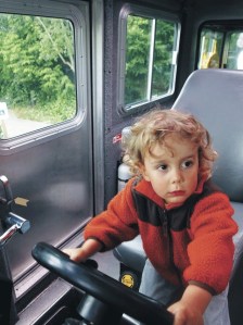 At just three-and-a-half-years-old Everett Davis knows which part of the Bainbridge Island Police Department’s boat he likes best — the captain’s seat.