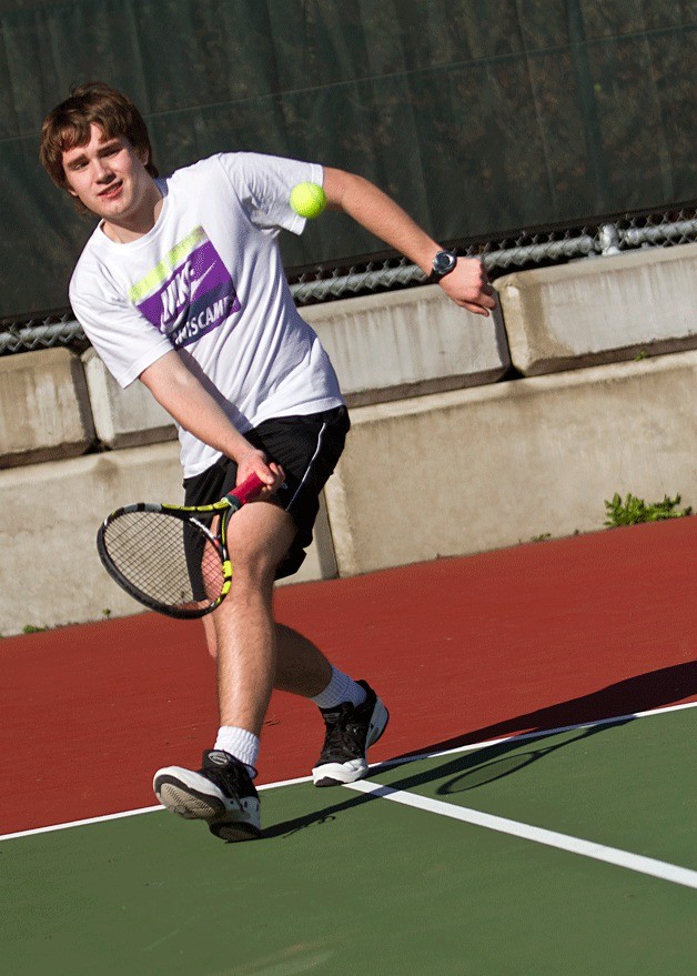 BHS senior and varsity tennis team co-captain Keet Curtis