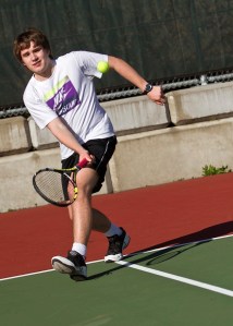 BHS senior and varsity tennis team co-captain Keet Curtis