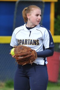 Sophomore Hailey Willmann is hitting .467 in the No. 2 spot for the Spartans.
