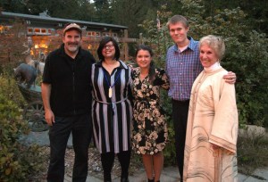 Suquamish Tribal Council Chairman Leonard Forsman stands with treasurer Robin Sigo