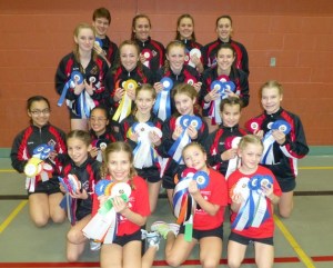 The Bainbridge Island Rope Skipping Team picked up plenty of awards during the 19th annual Bainbridge Island Invitational Rope Skipping Tournament earlier this month. In the front row is Sophia Debellis