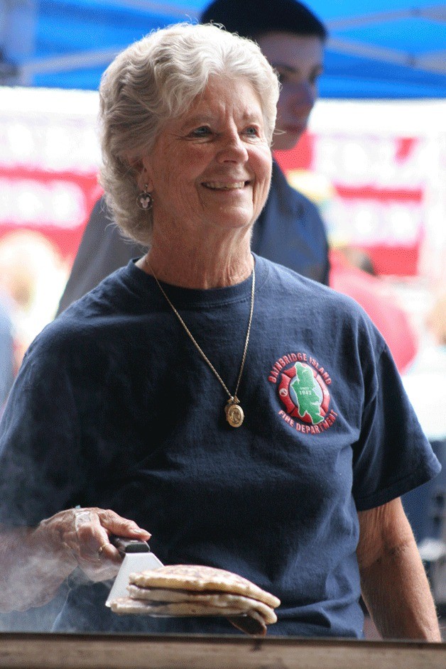 Volunteers and staff at the Bainbridge Island Fire Department will serve tasty and piping-hot pancakes at the department's annual pancake breakfast on Saturday