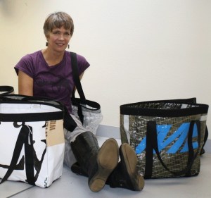 Eileen Nicol can turn an old banner