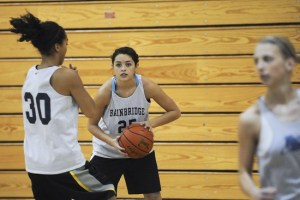 Ariel Fountain  (left) and Davi Gonzales are two newcomers that are expected to make a big splash for the Bainbridge girls’ basketball team this season.