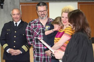 Zoe Henry is sworn in as Chief for a Day