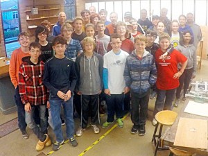 The Bainbridge Middle School Robotics Club.