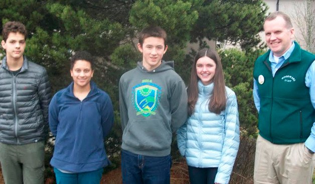 Woodward Middle School students Aidan Dalton