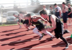 The Bainbridge High School track and field team hosted student athletes from Lakeside (Seattle) and Bishop Blanchet for a meet last Thursday