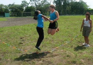 Bainbridge students put together a day of sporting games for children with special needs during the group’s annual visit to Ometepe