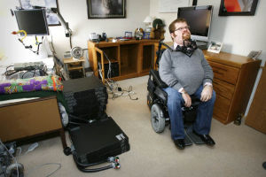 Quadriplegic Todd Stabelfeldt wants to help others overcome their disabilities through technology. A model for independent living