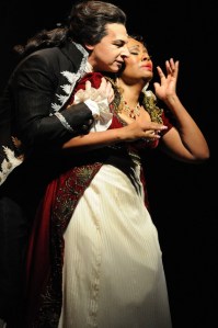 Lisa Daltirus stars as Tosca and Greer Grimsley as Baron Scarpia in Seattle Opera’s 2008 'Tosca.'