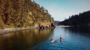 Two young members of the Bainbridge Island rowing community are currently making their way from Puget Sound to Alaska by kayak. Their 1