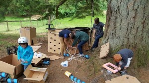 A pop up adventure playground debuted at Carden Country School’s 25th birthday bash.