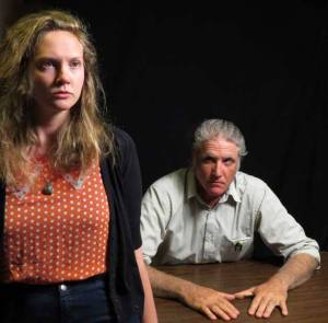 Lily Warpinski and Liam Sanchez in the Island Theatre production of Blackbird