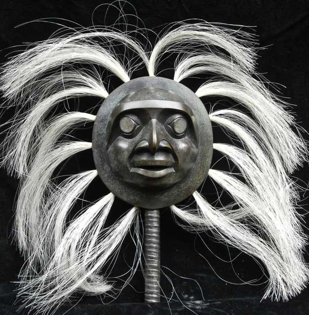 Duane Pasco’s “Bronze Rattle.”