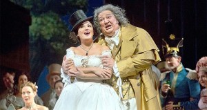 Anna Netrebko stars as Adina and Ambrogio Maestri as Doctor Dulcamara in Donizetti’s “L’Elisir d’Amore.” “L’Elisir d’Amore