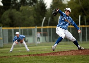 Spartan pitcher Brett Green gave a great performance on the mound in the team’s 13-4 home game win against O’Dea Wednesday