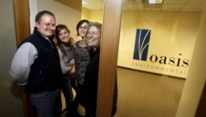 Above: Oasis Environmental  team members (L-R) Robert Newman