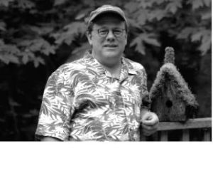 Steve Stolee and two of his “Flower Portraits