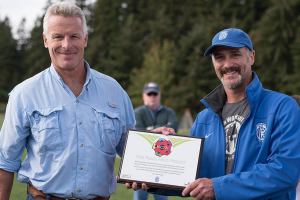 Bainbridge Island Football Club awarded historic Peace Field plaque