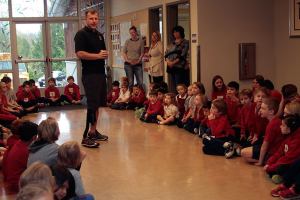 St. Cecilia students visited by Purple Heart winner for Veteran’s Day